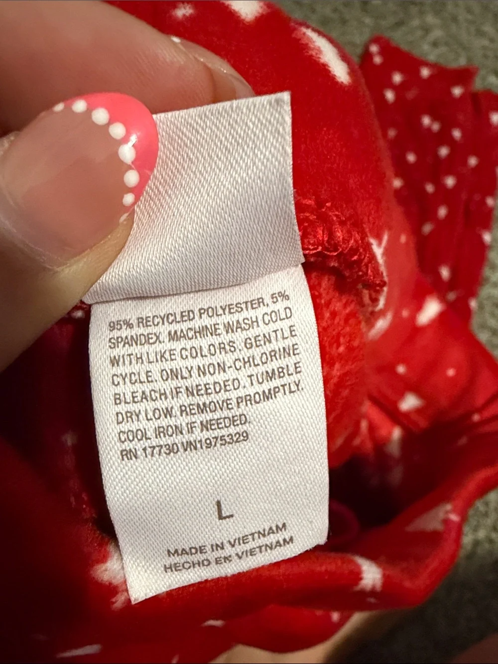 Auden Red Holiday Pajama Set with White Tree Print